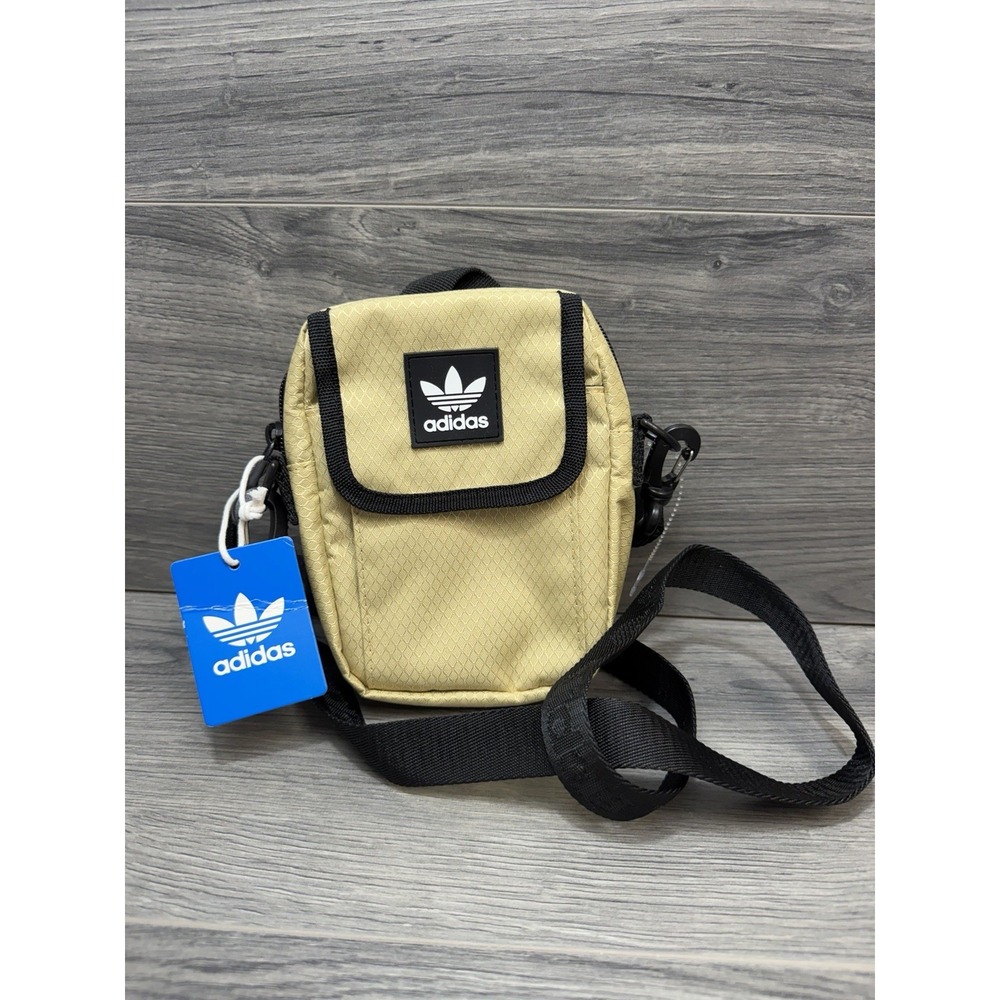 Adidas Originals Utility Festival Crossbody Bag Black /Gold NEW Unisex Adult